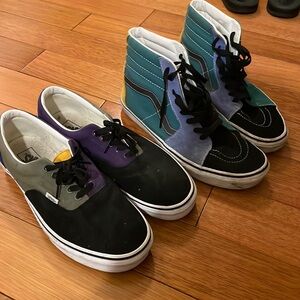 Vans sk8 highs low top sneakers skateboarding shoes colorful high top BUNDLE